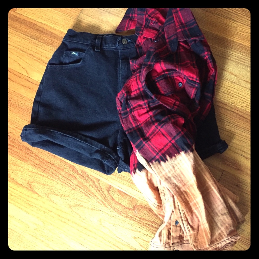 *SOLD*Black Lee High Rise Shorts